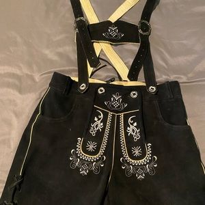 Authentic German Lederhosen Euro size 38/ US 6